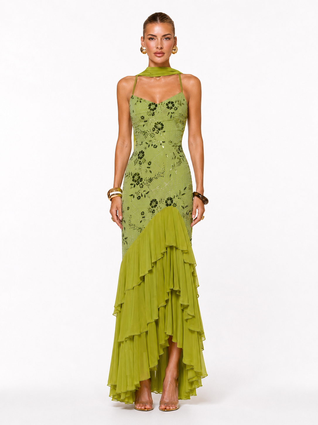 Celestia Sequin Maxi Dress
