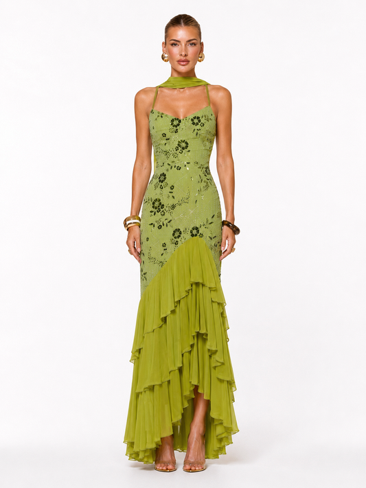 Celestia Sequin Maxi Dress