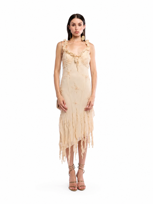 Elowenne Embellished Midi Dress